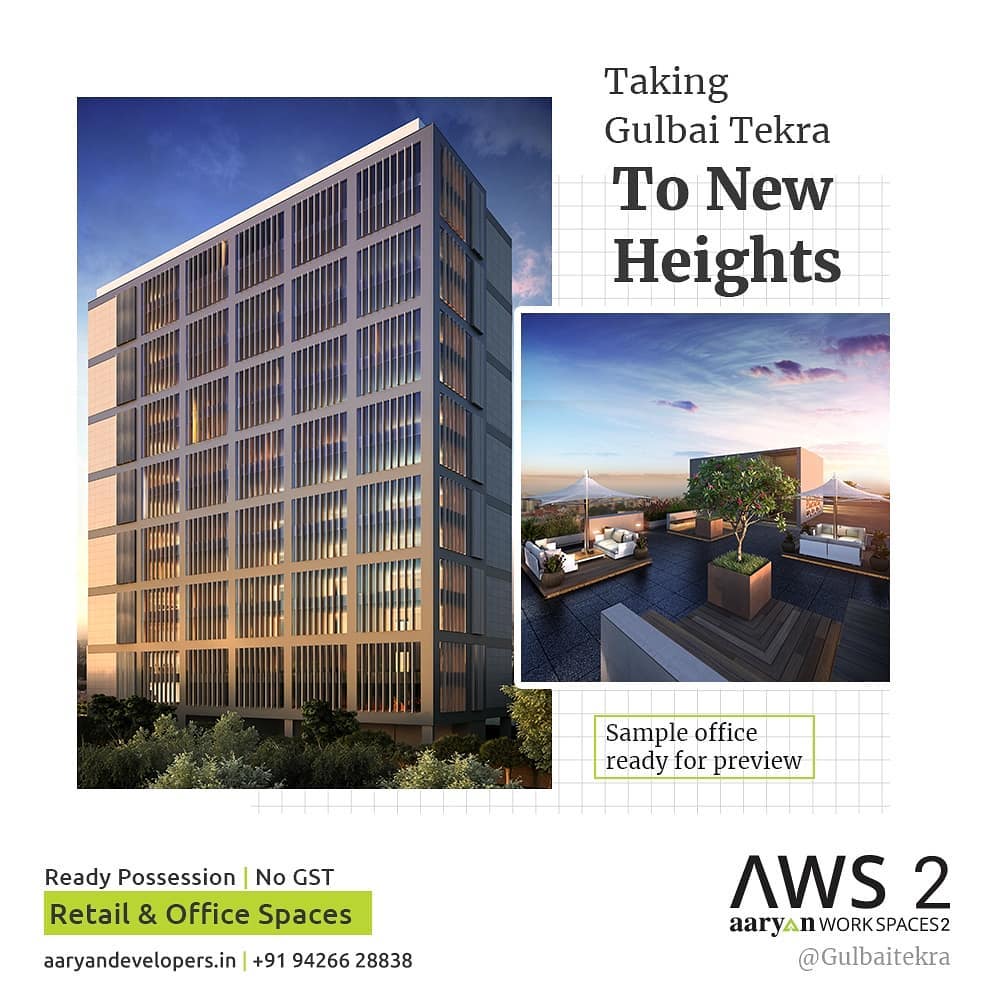 Aaryavart Developers,  BusinessSpaces, AaryanDevelopers, RealEstate, Ahmedabad, AWSII, AWS2, CommercialSpaces, Work, OfficeSpaces, ReadyPossession, AaryanWorkspaces2, GulbaiTekraRoad