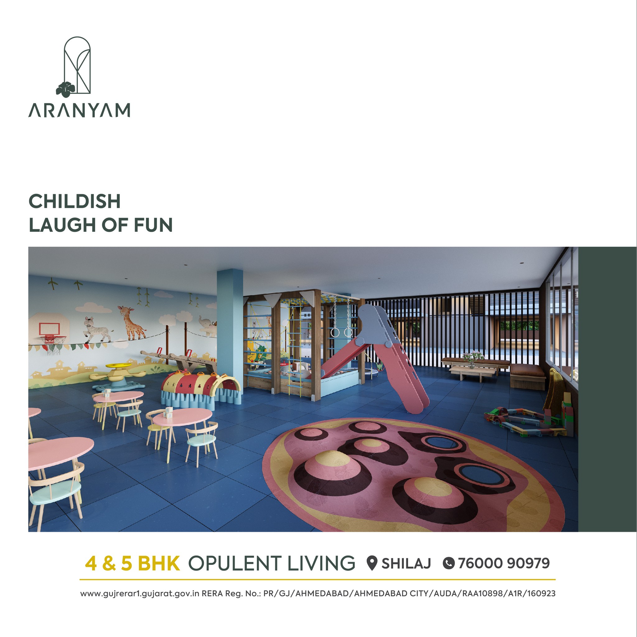 Aaryavart Developers,  AaryanDevelopers, Aranyam, OpulentLiving, 4BHK, 5BHK, ChildrenPlayArea, Entertainment, Investment, RealEstate, Property, Shilaj, Ahmedabad