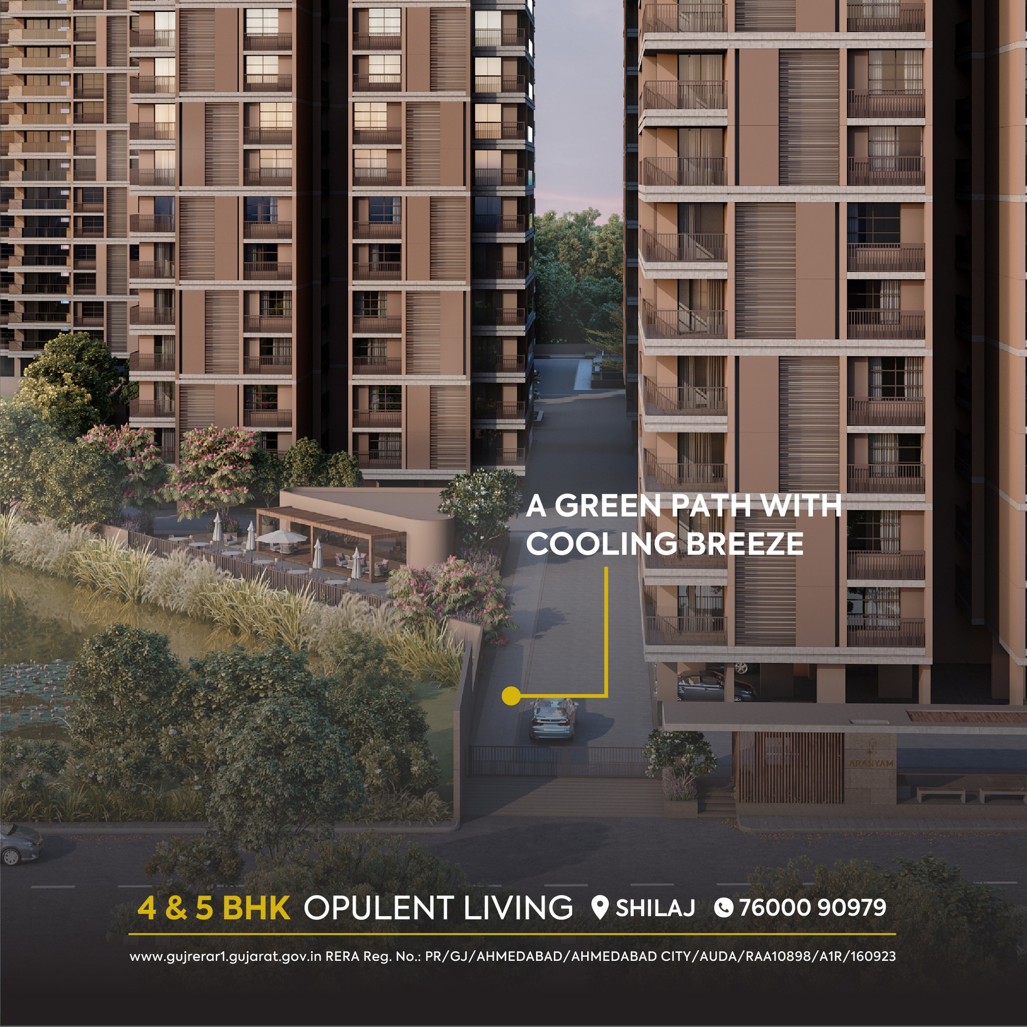 Aaryavart Developers,  AaryanDevelopers, Aranyam, OpulentLiving, 4BHK, 5BHK, LifeWithNature, Coolness, Investment, RealEstate, Property, Shilaj, Ahmedabad