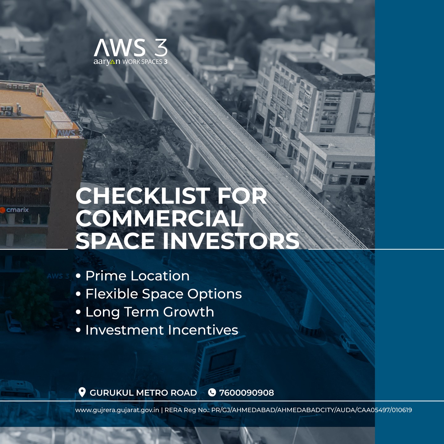 Aaryavart Developers,  AaryanDevelopers, AWS3, AaryanWorkSpaces3, Offices, Investor, ChecklistForCommercial, ReadyForPossesion, BusinessGrowth, RealEstate, Investment, Property, Ahmedabad
