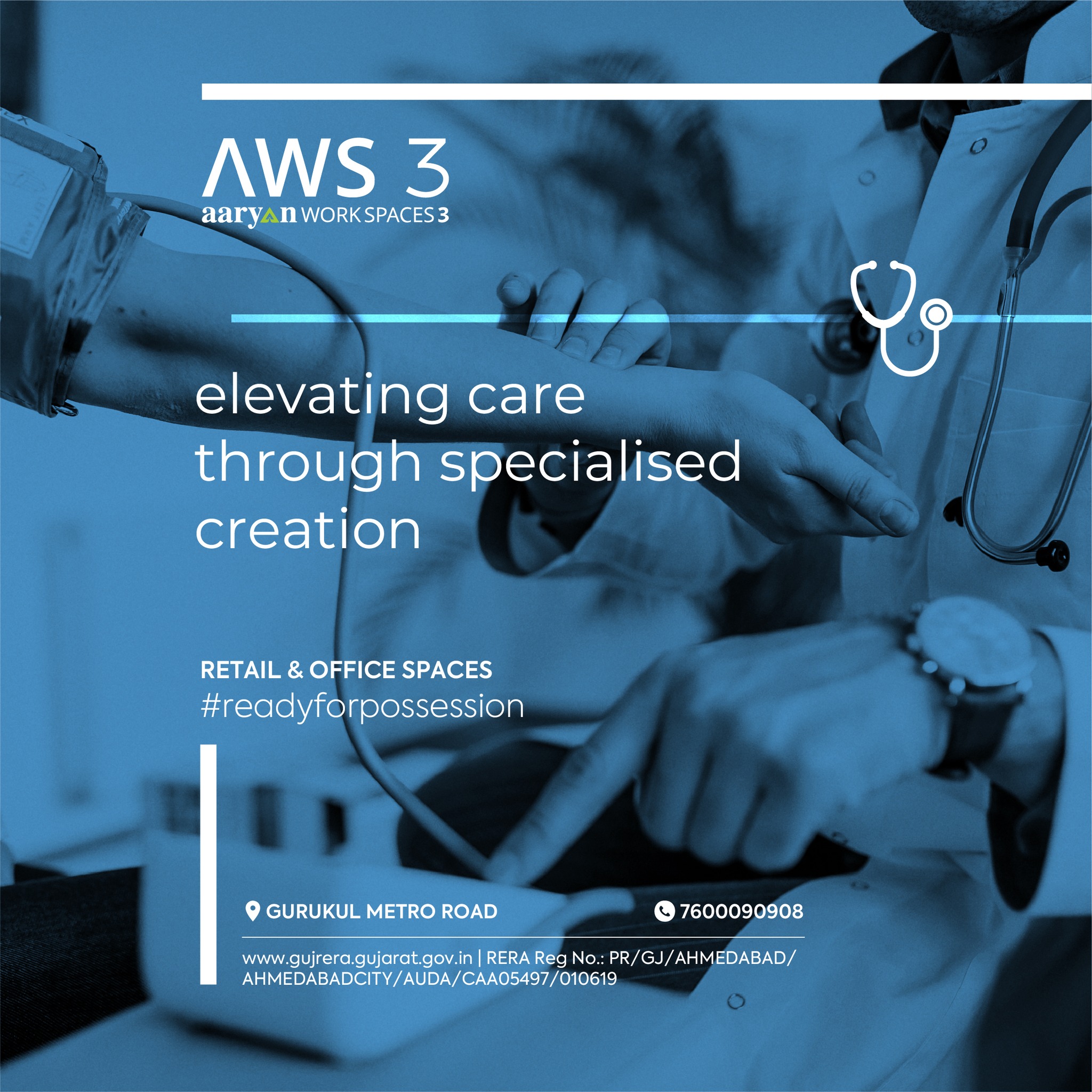 Aaryavart Developers,  AaryanDevelopers, AWS3, AaryanWorkSpaces, Retail, OfficeSpace, ReadyForPossesion, Hospital, Investment, Property, Ahmedabad